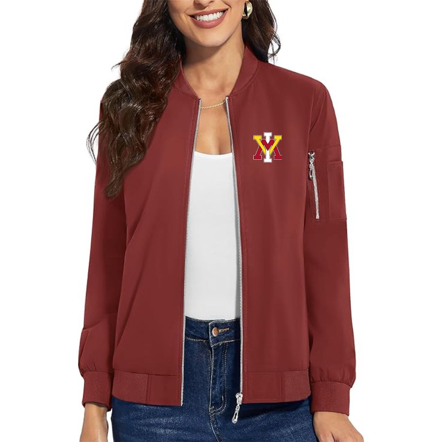 Women's VMI Keydets Premium Bomber Jacket Outerwear
